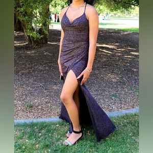 Sparkly blue/purple/black formal dress